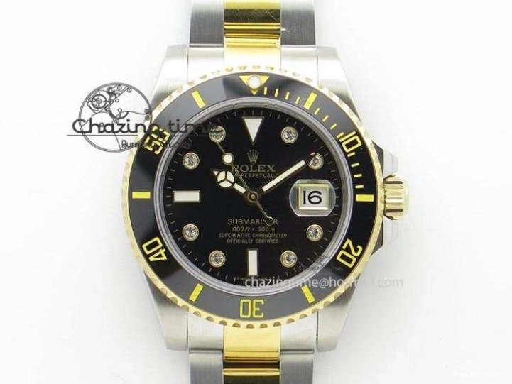 0601 Daytona 126508 QF 1:1 Best Edition Black YG Diamonds Dial on YG Braclet SH4131 V WeatherProof 1314